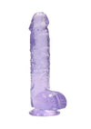 Realrock Crystal Clear Dildo with Balls