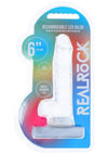 Realrock Crystal Clear Led Touch Rechargeable Dong - Clear - 6in