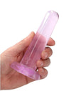 Realrock Crystal Clear Non Realistic Dildo with Suction Cup - PATS Inc.