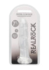 Realrock Crystal Clear Non Realistic Dildo with Suction Cup - PATS Inc.
