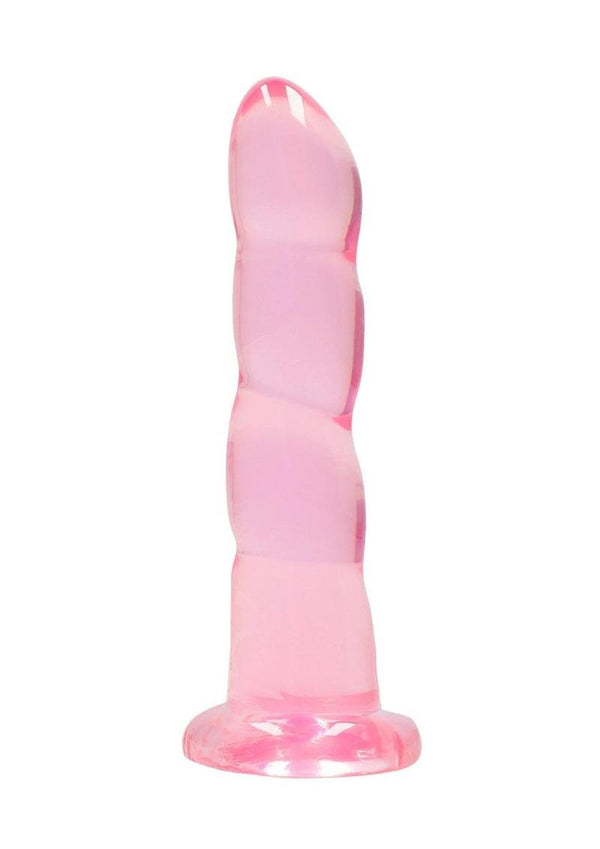 Realrock Crystal Clear Non Realistic Dildo with Suction Cup - PATS Inc.