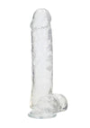 Realrock Crystal Clear Realistic Dildo with Balls