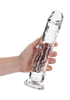 Realrock Crystal Clear Straight No Balls Dildo - Clear - 10in