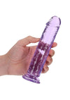 Realrock Crystal Clear Straight No Balls Dildo