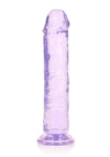 Realrock Crystal Clear Straight No Balls Dildo