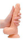 Realrock Skin Realistic Dildo with Balls - Vanilla - 7in