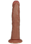 Realrock Vibrating Cock Regular Curved - Caramel - 6in