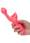 Rechargeable Butterfly Kiss G-Spot Rabbit Vibrator - Pink