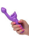 Rechargeable Butterfly Kiss G-Spot Rabbit Vibrator - Purple