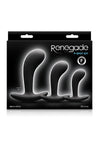 Renegade P-Spot Kit Silicone Anal Plugs - Black - Set Of 3