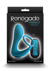 Renegade Slingshot II Rechargeable Silicone Cock Ring and Prostate Plug with Remote Control - Teal