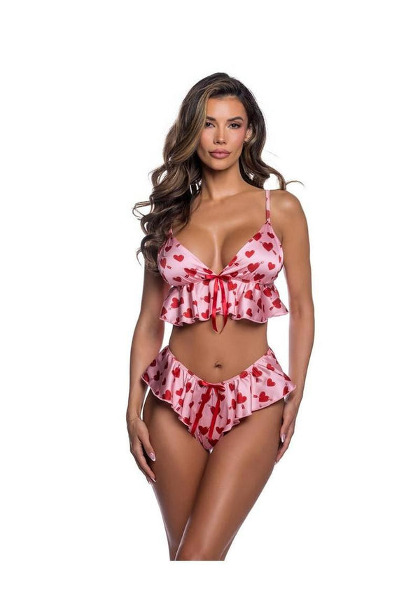 Roma Cupid Heart Short - Pink/Red - Medium/Small - 2 Piece/Set