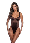 Playboy Midnight Essentials Bodysuit - Brown - Small