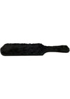 Rouge Leather Paddle with Faux Fur - Black