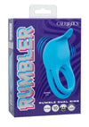 Rumbler Rumble Rechargeable Silicone Dual Cock Ring - Blue