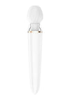 Satisfyer Double Wand-Er Rechargeable Silicone Waterproof Massager with Attachment