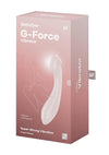 Satisfyer G-Force Rechargeable Silicone Vibrator - Beige/White