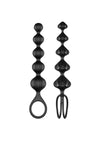 Satisfyer Love Beads Silicone Anal Beads Black (2 Each