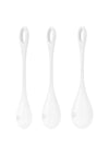 Satisfyer Yoni Power 1 Silicone Weighted Ben Wa Balls - White - Set