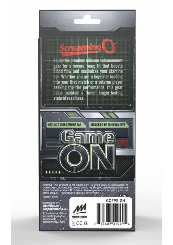 Screaming O Gameon First Person Screamer Vibrating Rechargeable Silicone Cock Ring