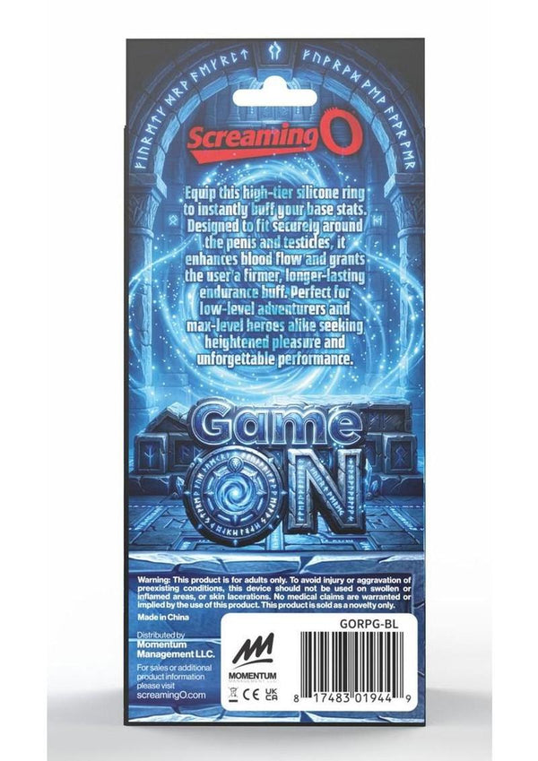 Screaming O Gameon Role Playing Gamer Vibrating Rechargeable Silicone Cock Ring