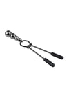 Selopa Beaded Nipple Clamps - Black Chrome - Black