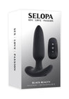 Selopa Black Beauty Rechargeable Silicone Vibrating Plug