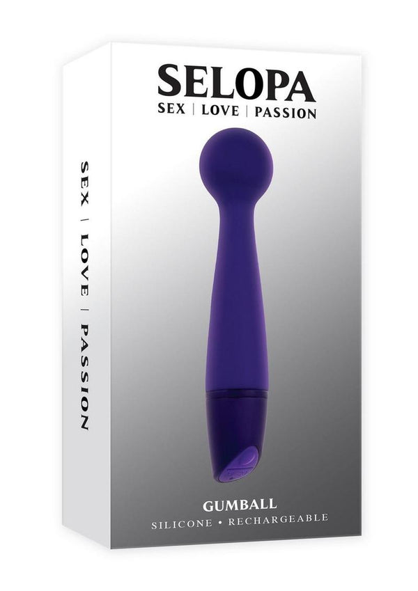 Selopa Gumball Rechargeable Silicone Vibrating Wand - PATS Inc.