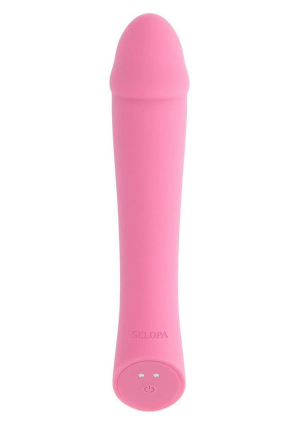 Selopa Rose All Day Rechargeable Silicone Vibrator - Pink