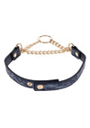 Sex and Mischief Cougar Day Collar - Blue/Gold/Navy