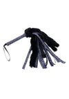 Sex and Mischief Cougar Faux Fur Flogger - Black/Blue/Navy