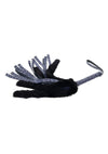 Sex and Mischief Cougar Faux Fur Flogger - Black/Blue/Navy