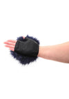 Sex and Mischief Cougar Spiked Sensory Glove - Gold/Navy