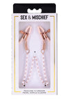 Sex and Mischief Peaches 'N Creame Pearl Nipple Clamps