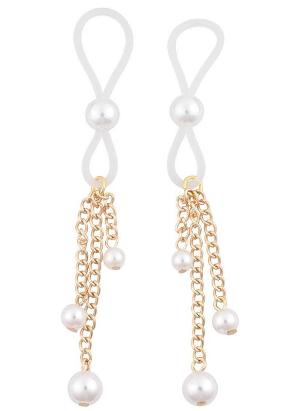 Sex and Mischief Pearl Nipple Ties