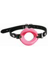 Sex and Mischief Silicone Lips Open Mouth Gag - Pink