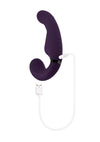 Share The Love Rechargeable Silicone Dual Vibrator - Purple