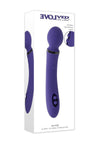 Shiver Dual End Rechargeable Silicone Vibrator - Purple