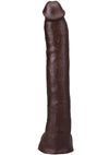 Signature Cocks Ultraskyn Hollywood Cash Dildo with Removable Suction Cup - Chocolate - 11in