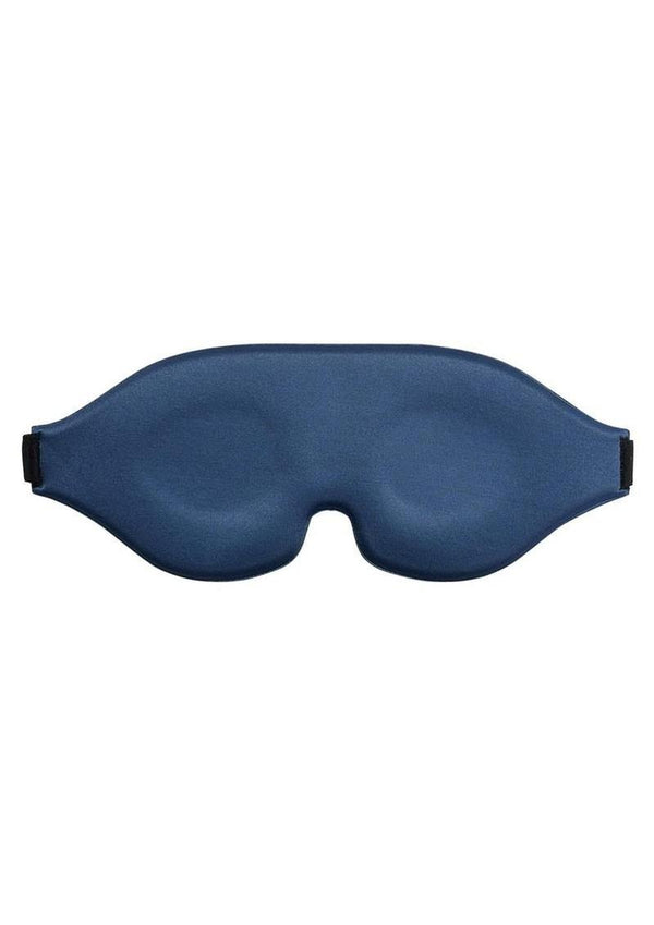 Signature Twilight Tease Blackout Blindfold - Blue/Silver