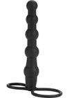 Silicone Beaded Double Rider Anal Probe Cock Ring