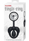 Silicone Tingle Cock Ring - Black