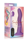 Simply Sweet 21x Vibrating Wavy Rechargeable Silicone Dildo with Remote