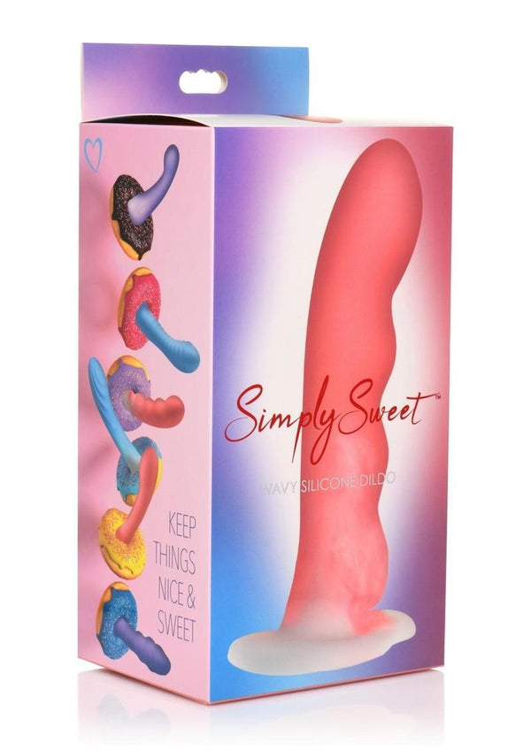 Simply Sweet Wavy Silicone Dildo - PATS Inc.