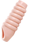 Size Matters Really Ample Ribbed Penis Enhancer Sheath