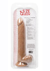 Size Queen Dildo - Chocolate - 10in