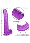 Size Queen Dildo - Purple - 10in