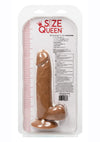 Size Queen Dildo - Chocolate - 6in