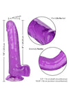 Size Queen Dildo - Purple - 8in