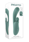 Spiral Charm Rechargeable Silicone Clitoral Stimulator - Green